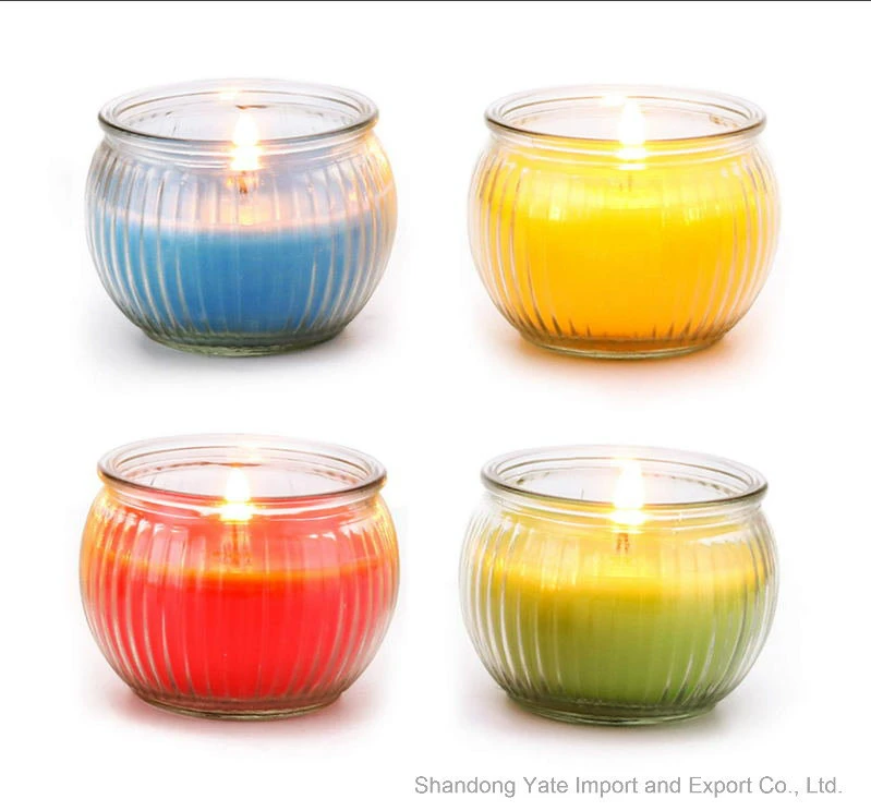 Scented Candles Holders Glass Votive Jar Set for Festive Decoration