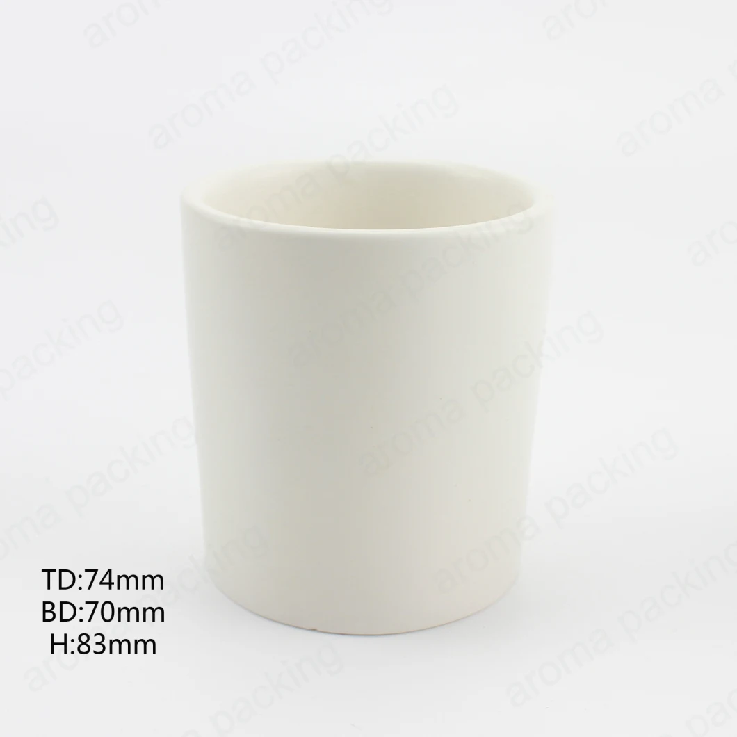 Customized Marble Effect Ceramic Jar for Scented Candle