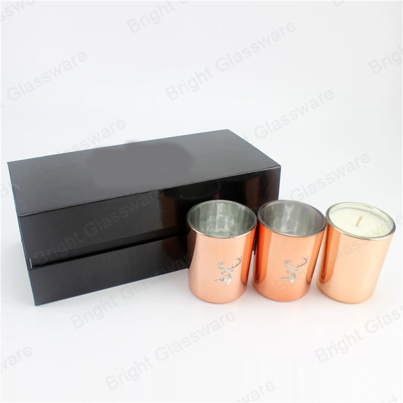 Matte Black Luxury Scented Candle in Glass Candle Jar with Box