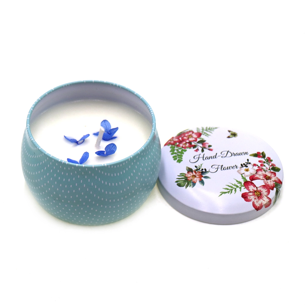 Scented Soy Wax Aroma Metal Box Tin Jar Candle