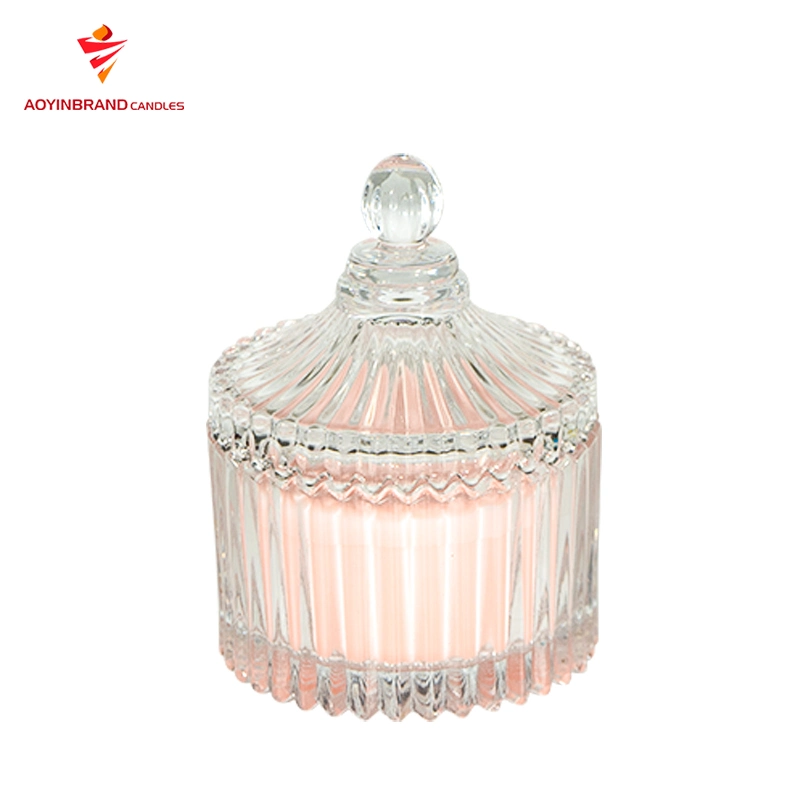 High Quality Luxury Rose Scented Candles in Glass