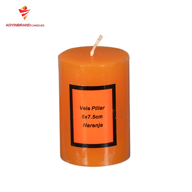 100% Paraffin Wax Scented Pillar Candle