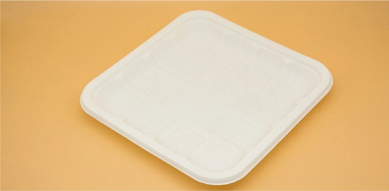 Corn Starch Tableware Disposable Packing Tray Corn Starch Tray