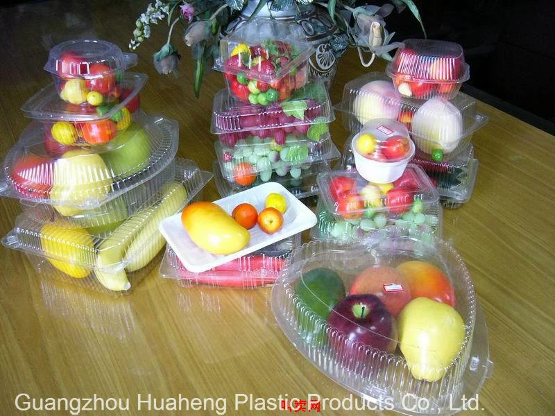 Clear Disposable Plastic Tray Fruit Packaging Tray Vegetable Packaging Tray