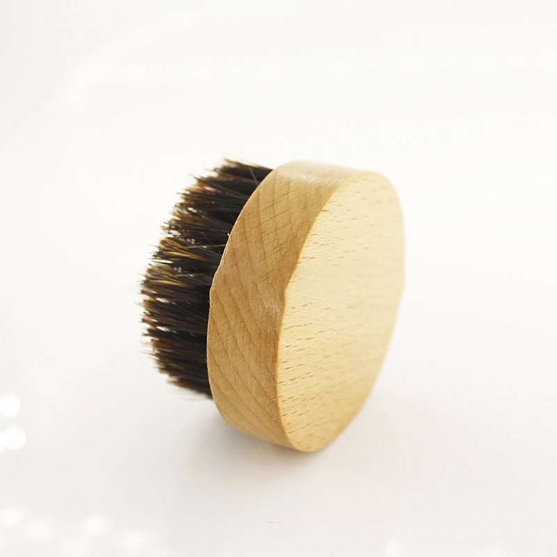 Pure Black Equestrian Supplies Horse Pet Cleaning Brush Shoe Brush Dusting Brush Horse Hair Brush