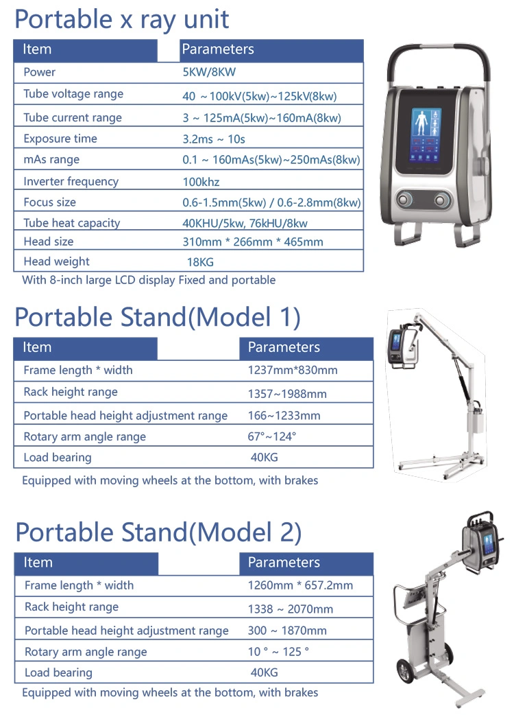 My-D019f Medical Products Dr System Mobile X-ray Scanner Digital X Ray Portable Machine