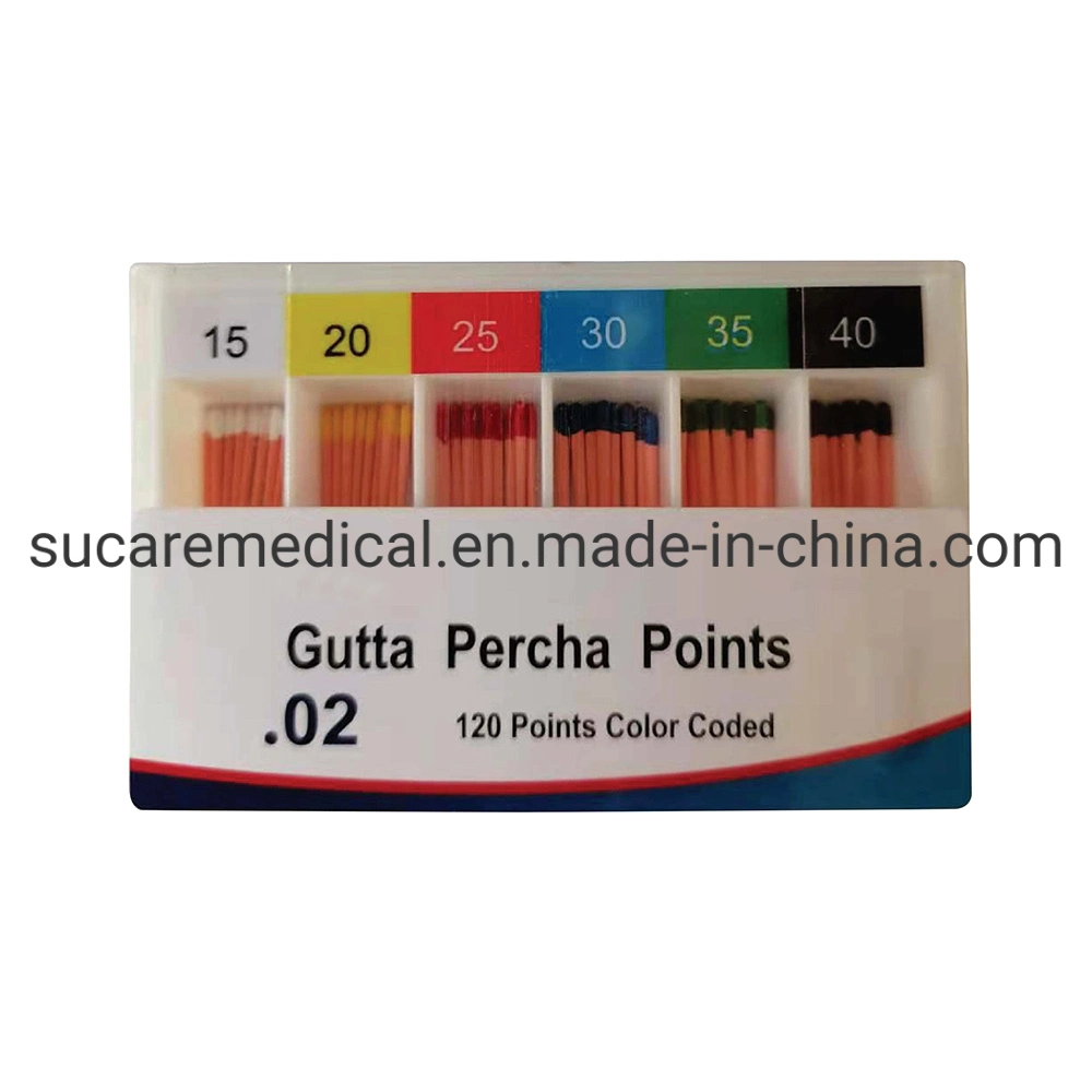 Disposable Dental Gutta Percha Points Color Coded