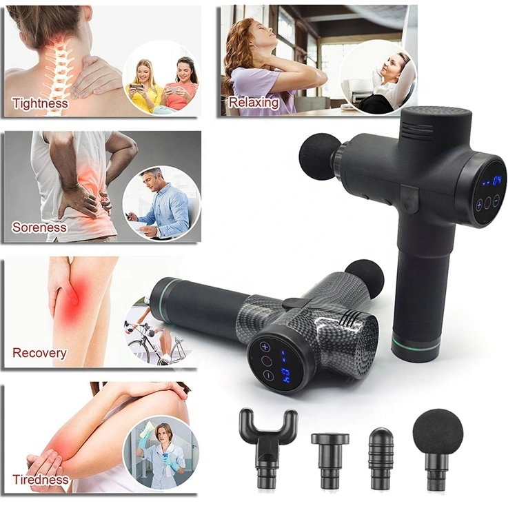 24V Massage Gun Quiet Brushless Rechargeable Pocket Massage Gun with Case OEM Manufacturers Fascia Gun