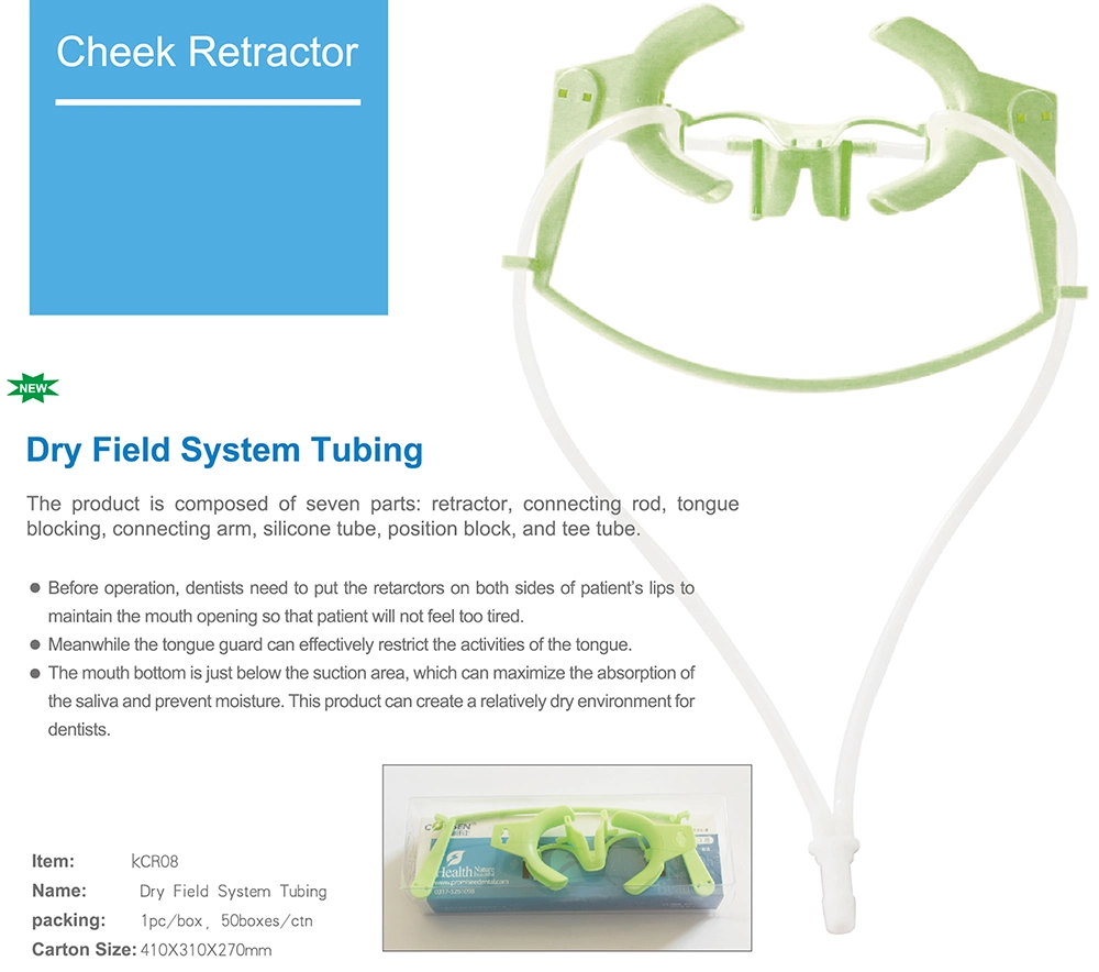 Cheek Retractor Dry Field System Tubing