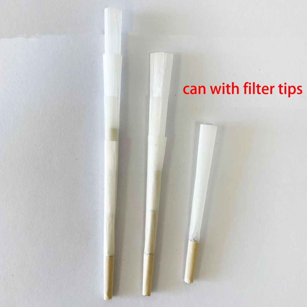 Hotvsale Pre-Rolled Cone with Filter Tips Custom Logo Cone Smoking Rolling Paper with Filter Tips