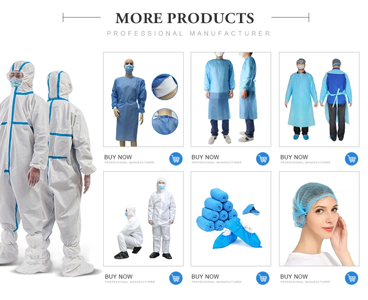 Non Sterile PP SMS Level 1 Disposable Gowns for Dental Doctor