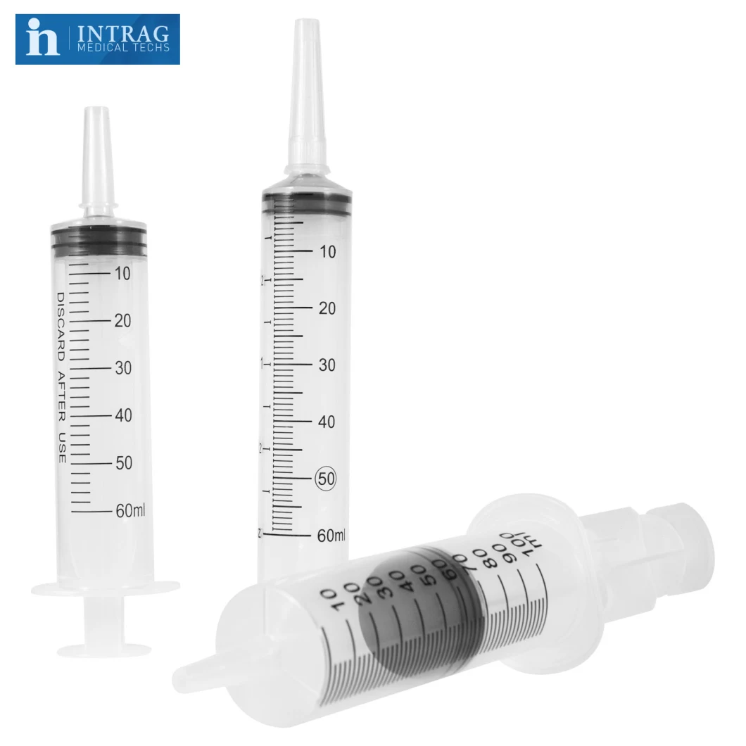 Disposable Syringe with Catheter Tips 50, 60ml, 100ml, 150ml, 200ml, 250ml