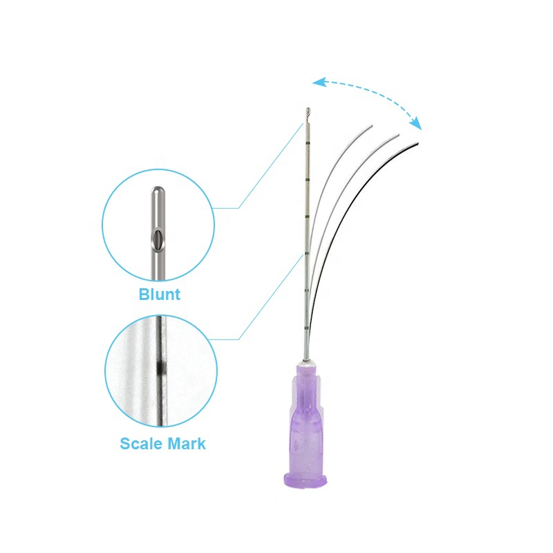 Dermal Fillers Micro Cannula Blunt Tip Needle Single Use Sterilized Blunt Micro Cannula