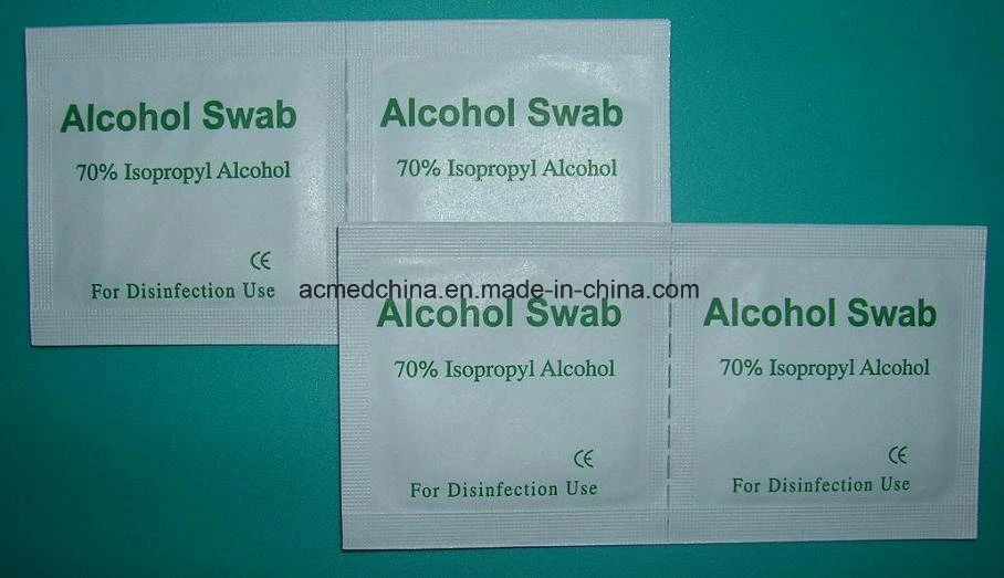 Ce/ISO Approved Medical Non-Woven Sterile Alcohol Swab