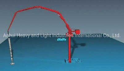 Sanyl Hgy18 18m 21m 28m 33m 36m 45m Boom Mobile Concrete Placing Boom Free Installation of Supporting for Four Outriggers Comcrete Placing Pump