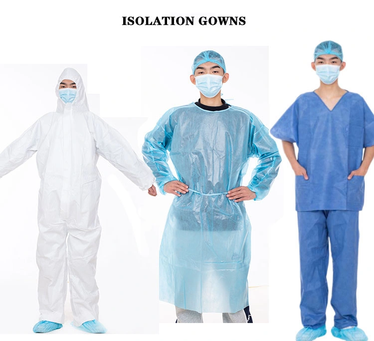 Dental Disposable Non Woven SMS Isolation Gowns for Dental Use