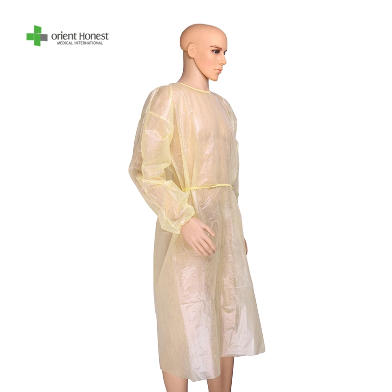 Best Sell Medical Surgical Disposable Protective Infection Control Gowns for Doctors with Ties Isolation Gowns