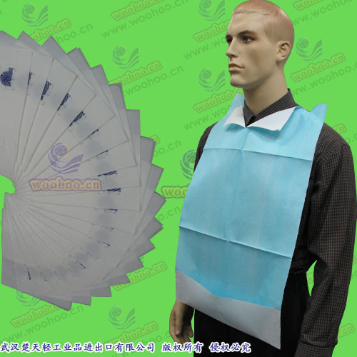 Disposable PE + Tissue Dental Bib