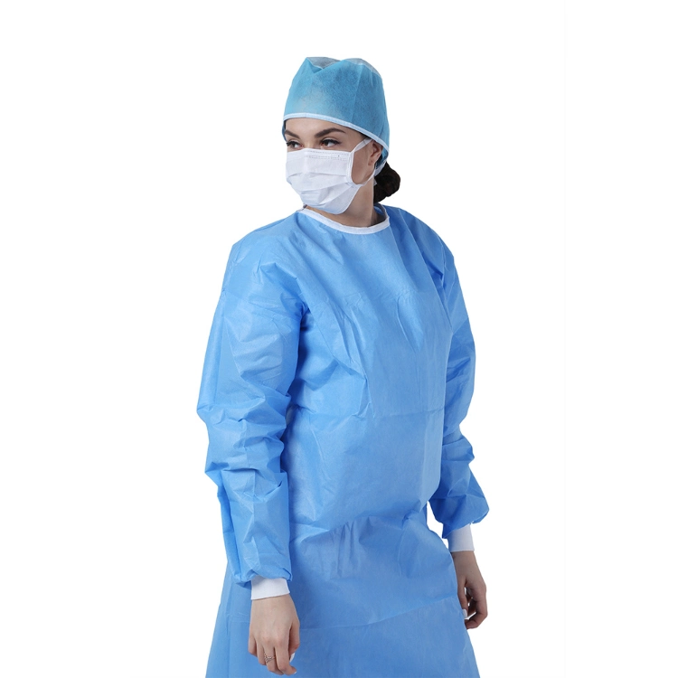 Surgeon Isolation Insulation Non Woven SMS Impervious Waterproof Barrier Long Sleeve Disposable Hospital Gowns