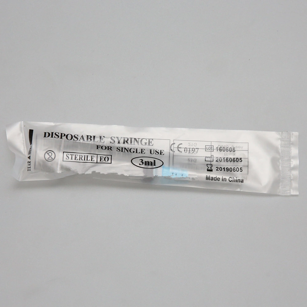 3cc Medical Disposable Syringe with Luer Lock Tip Factory