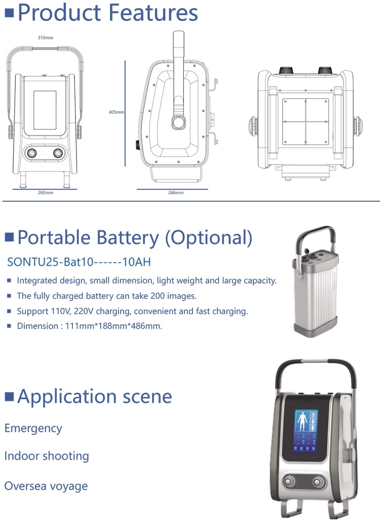 My-D019f Medical Products Dr System Mobile X-ray Scanner Digital X Ray Portable Machine