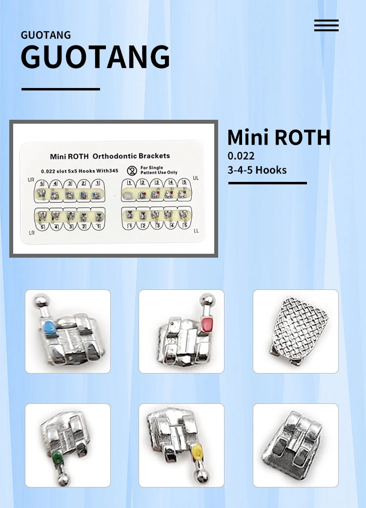 Dental Braces Set Mbt Mini Metal Roth Standard 018 022 Orthodontic Bracket Kit