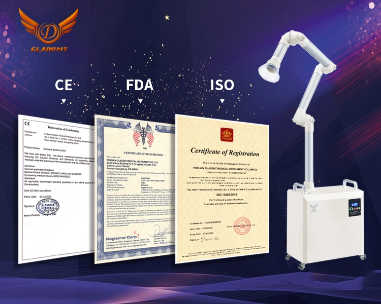 Ce & FDA Approved Extraoral Aerosol Dental Suction System Machine