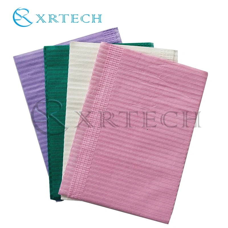 Green Color 3 Ply Disposable Dental Bib with Ce