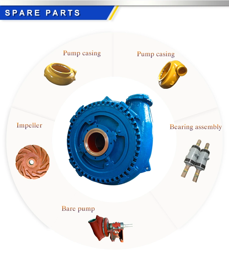 Horizontal High Volume Slurry Centrifugal Pump for Sand, Mud Pump, Sand Suction Pump