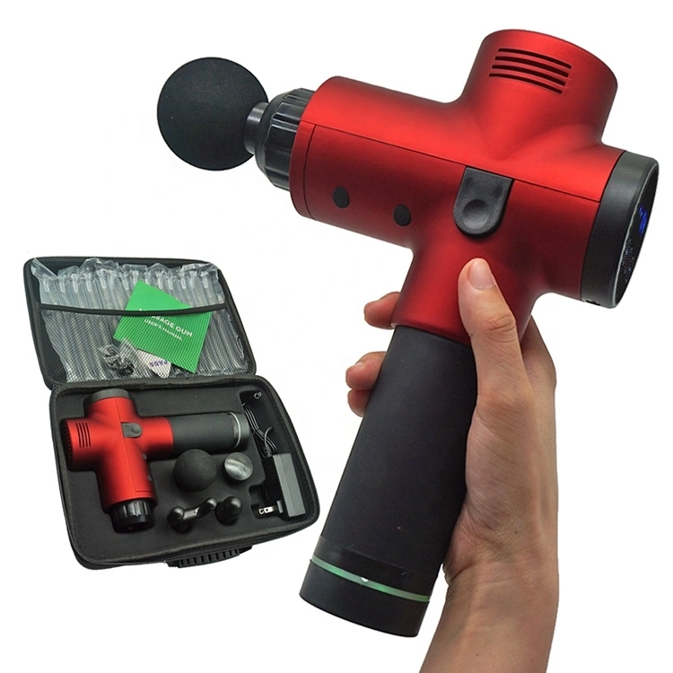 24V Massage Gun Quiet Brushless Rechargeable Pocket Massage Gun with Case OEM Manufacturers Fascia Gun