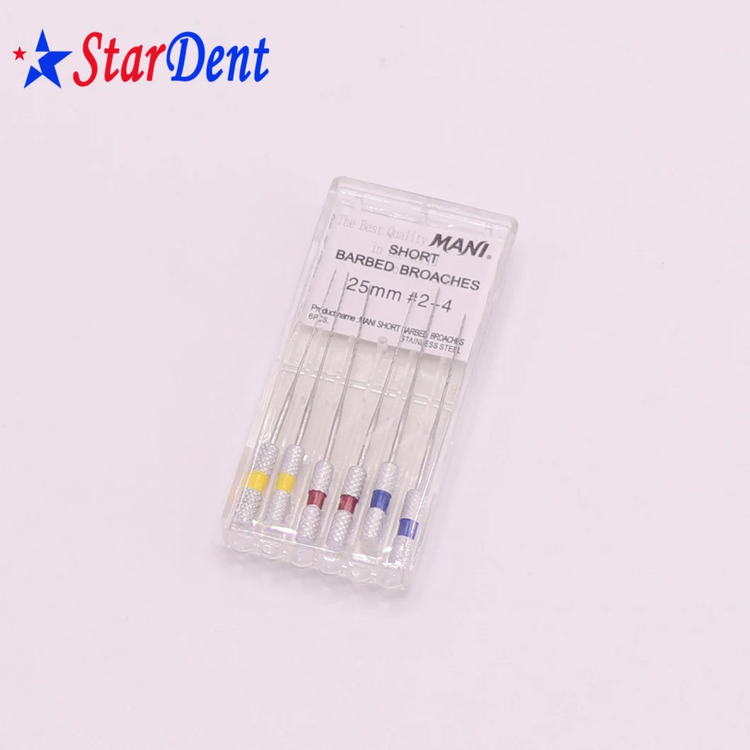 Good Quality Dental Equipment Materials Endo Motor Files Short Barbed Broaches/Dental Barbed Broach Files