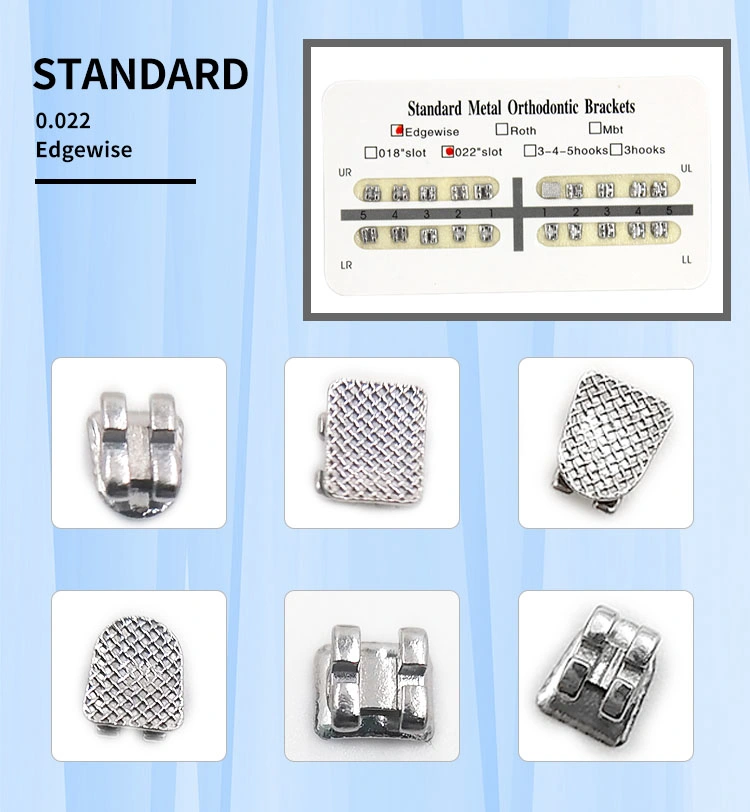 Dental Braces Set Mbt Mini Metal Roth Standard 018 022 Orthodontic Bracket Kit