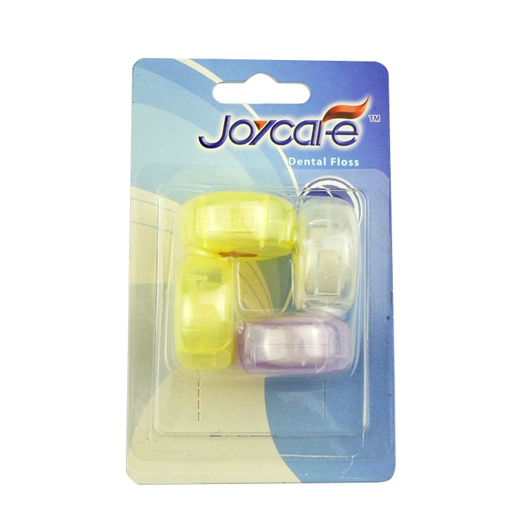 Round Case 50m Dental Disposable Floss with Colors