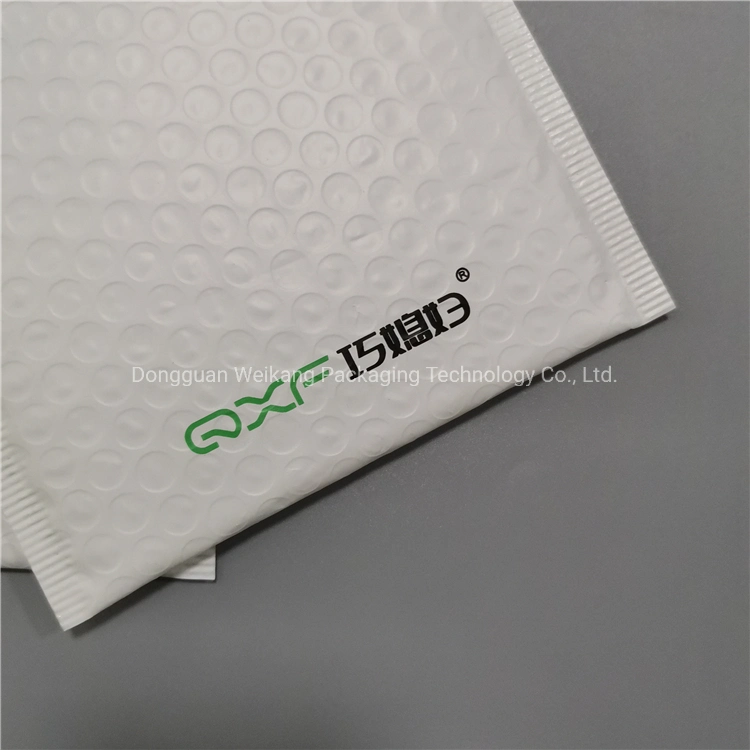 Custom Black Logo Padded Poly Bubble Mailer Long Plastic Envelopes Plastic Packaging Bag for Transport