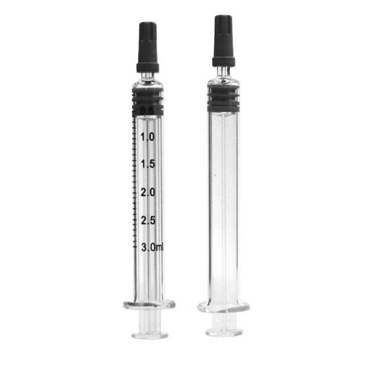 1ml Luer Lock Borosilicate Glass Syringe with 14G 16g Blunt Metal Tip Needle