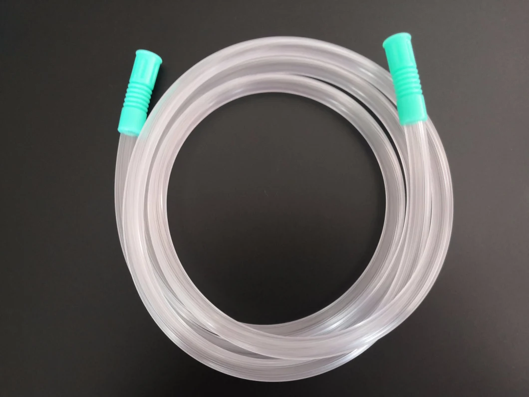 High Quality Suction Connection Tube with Yankauer Handle (Crown Tip/Plain Tip)