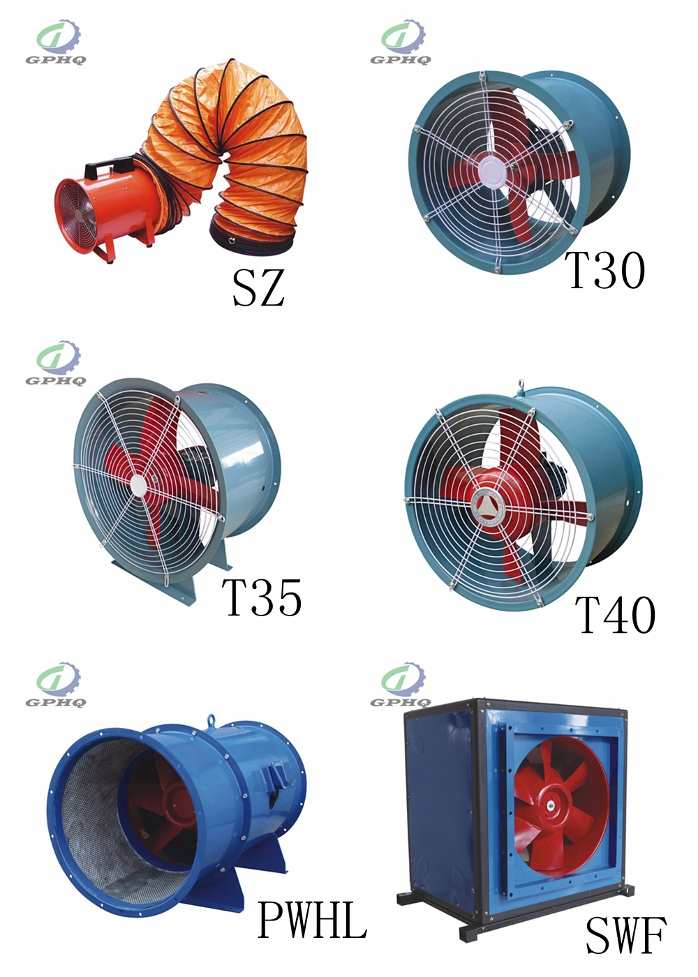 T30/T35 Series Axial Flow Fans/High Quality High Air Volume