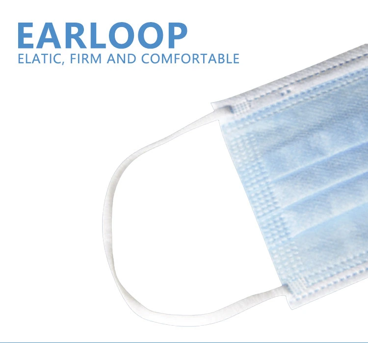 Colour Disposable Face Mask Bfe >95% 3ply Medical Non Woven Face Mask