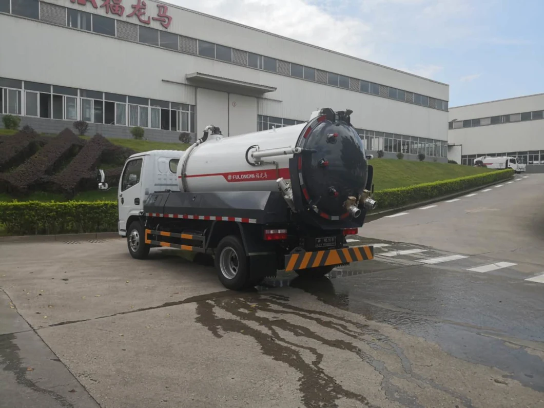 Fulongma Large Suction Volume High Efficiency Sewage Slop Cleaning Vacuum Truck