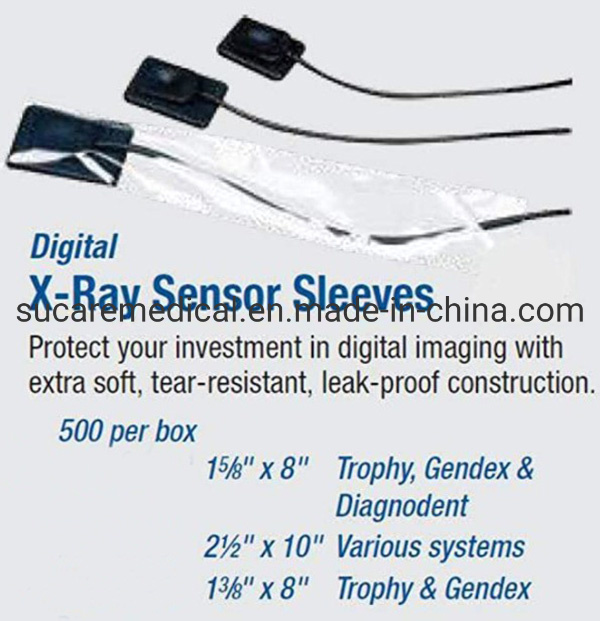 Disposable Dental X-ray Sensor Plastic Sleeve 1-5/8