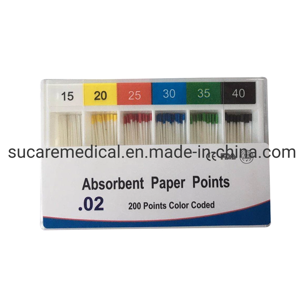 Color Coded Disposable Dental Absorbent Paper Points