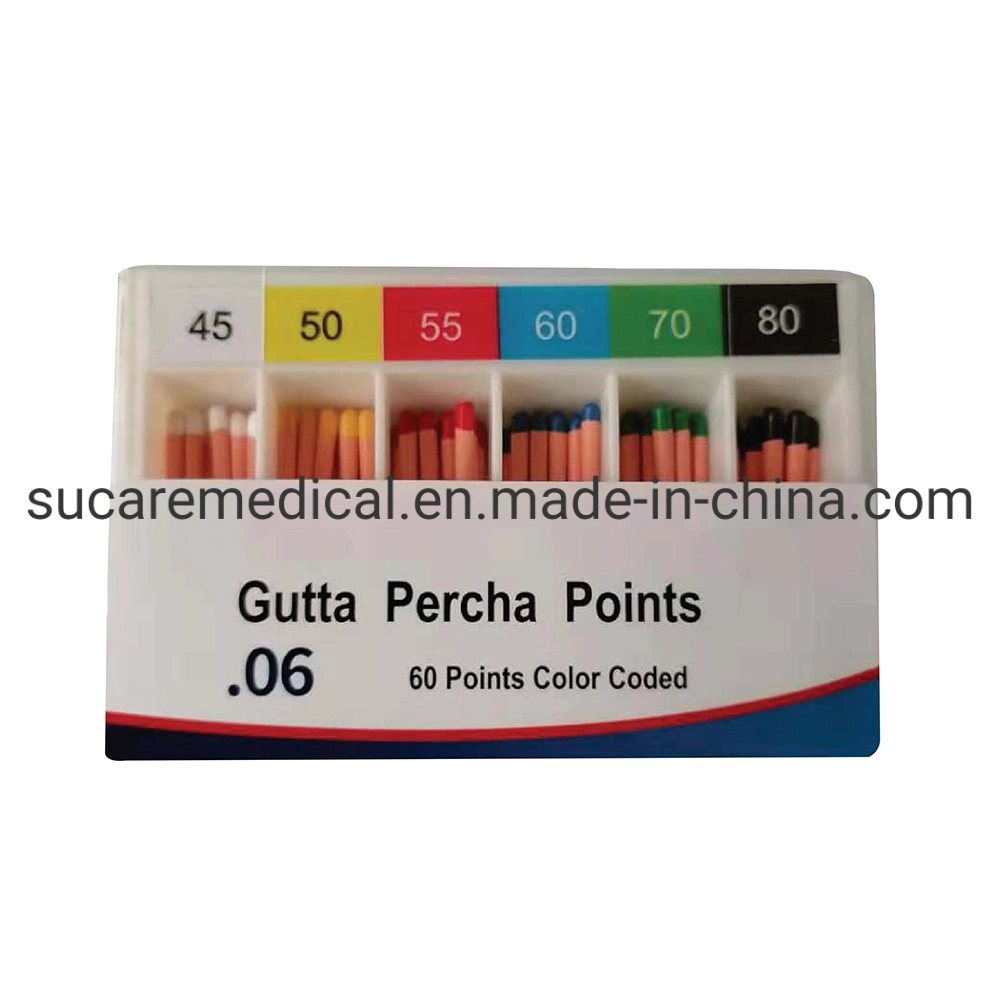 Disposable Dental Gutta Percha Points Color Coded