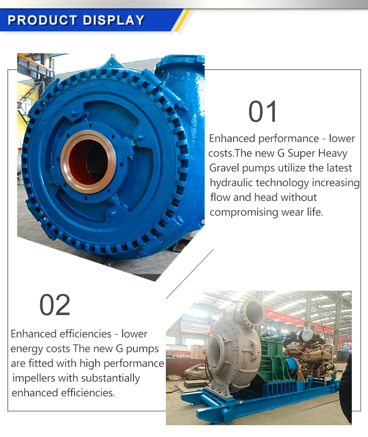 Horizontal High Volume Slurry Centrifugal Pump for Sand, Mud Pump, Sand Suction Pump