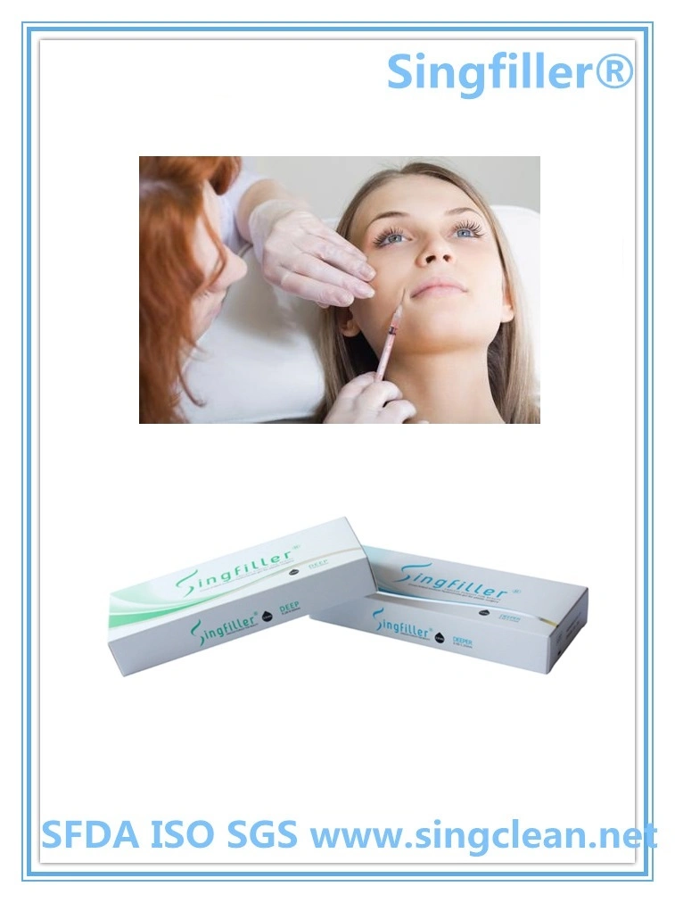 Cheek Filing, Neck Lines, Nose up Facial Shape Contour Ha Hyaluronic Acid Gel