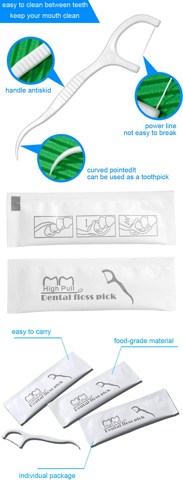 Amenities Disposable Dental Floss Individual Package