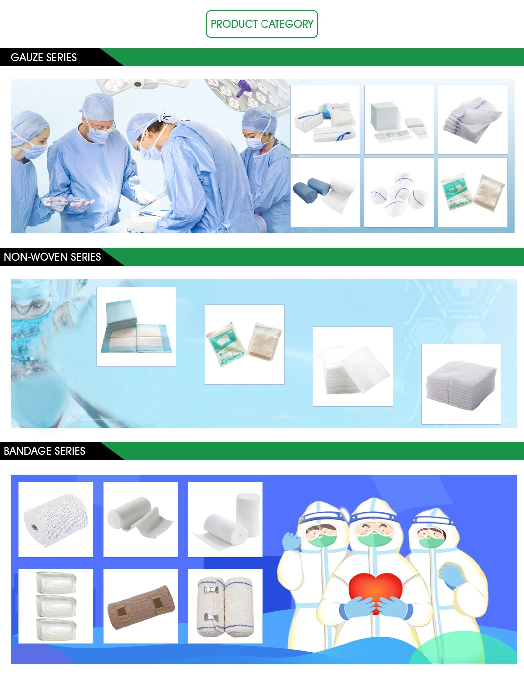 OEM Accepted Non-Woven Fabric Non Woven Swab with CE ISO FDA Certificate