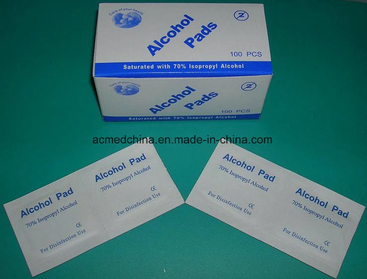 Ce/ISO Approved Medical Non-Woven Sterile Alcohol Swab