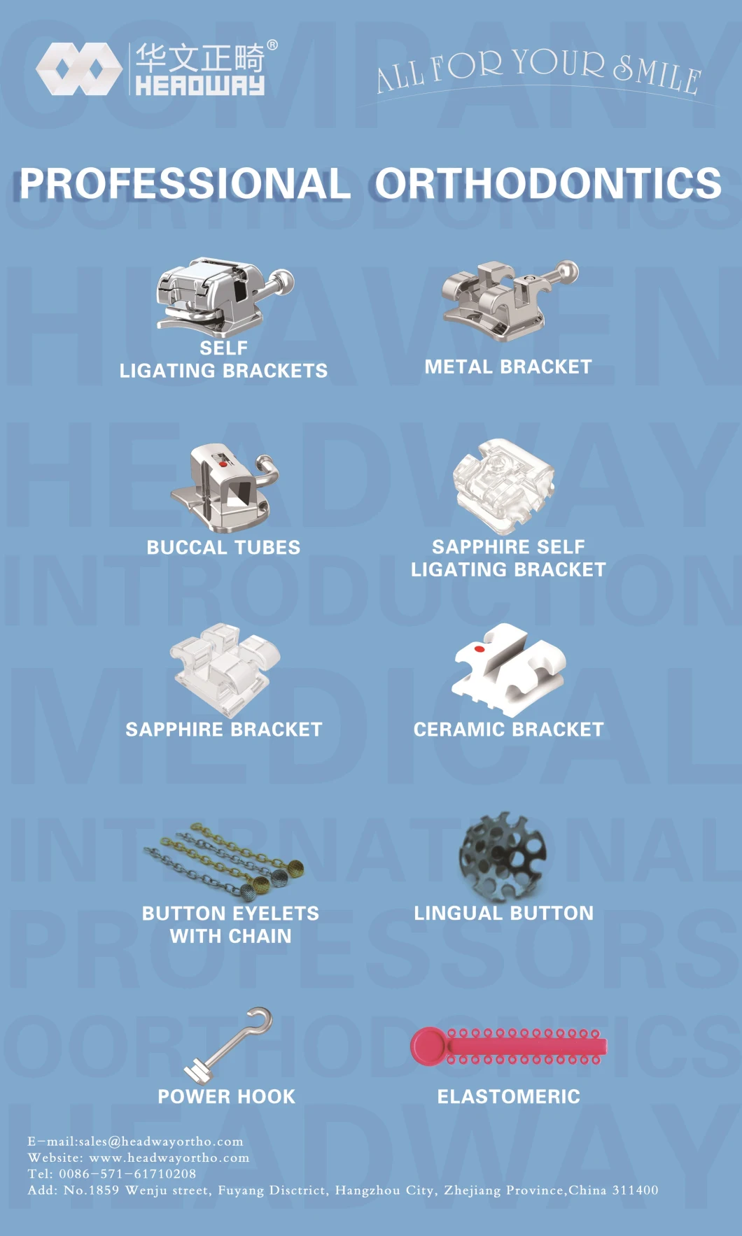 2019 Hot Sale Dental Orthodontic Bracket, Orthodontic Product Elastics