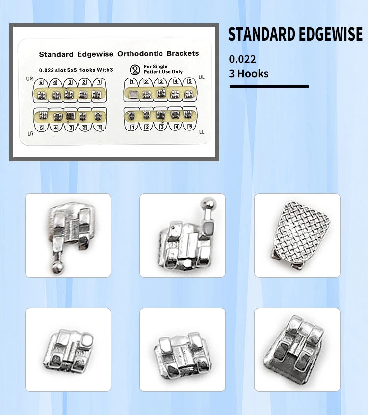 Dental Braces Set Mbt Mini Metal Roth Standard 018 022 Orthodontic Bracket Kit