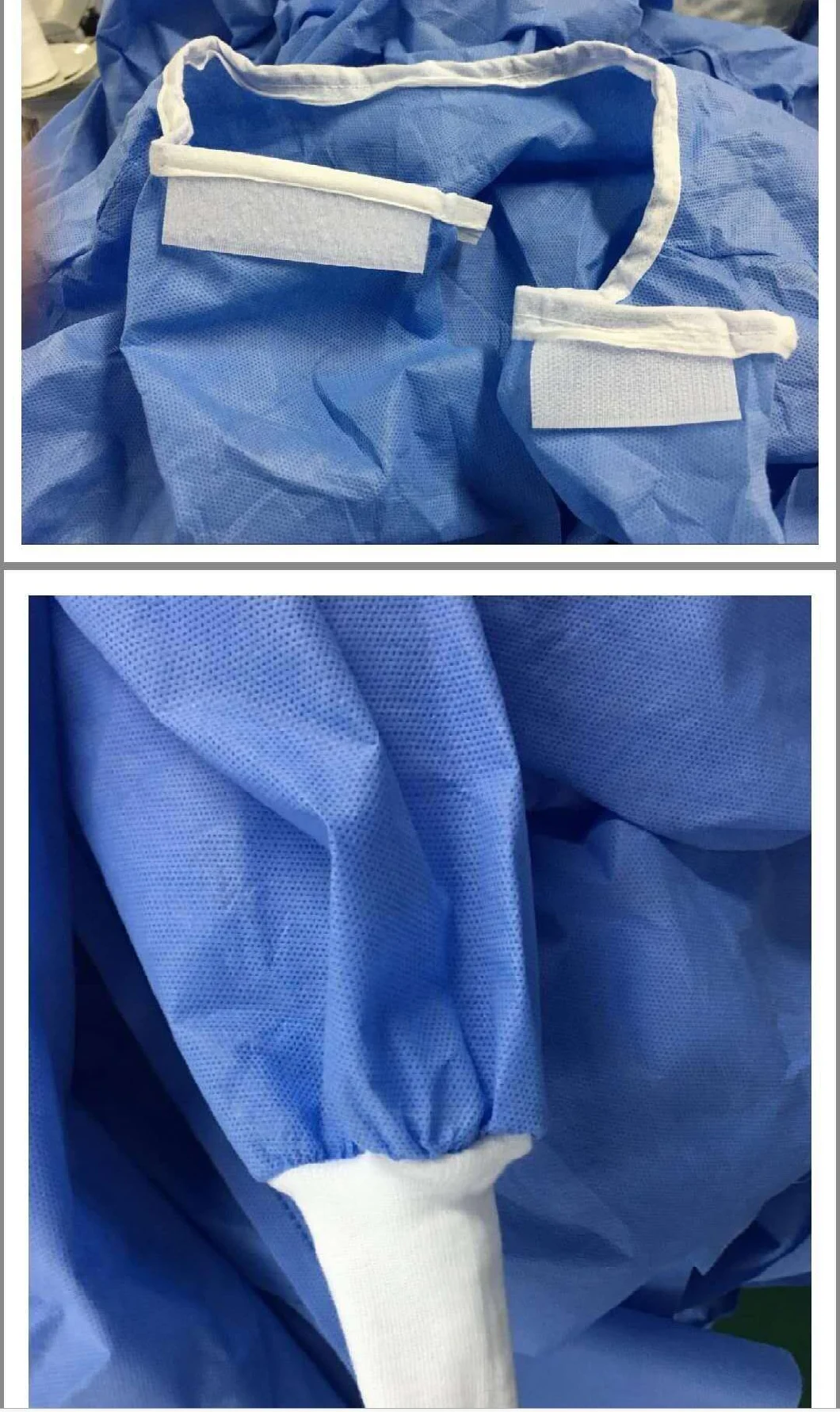 Waterproof Surgical Gowns Approved SMS Surgical Gown Disposable Sterile Isolation Gowns